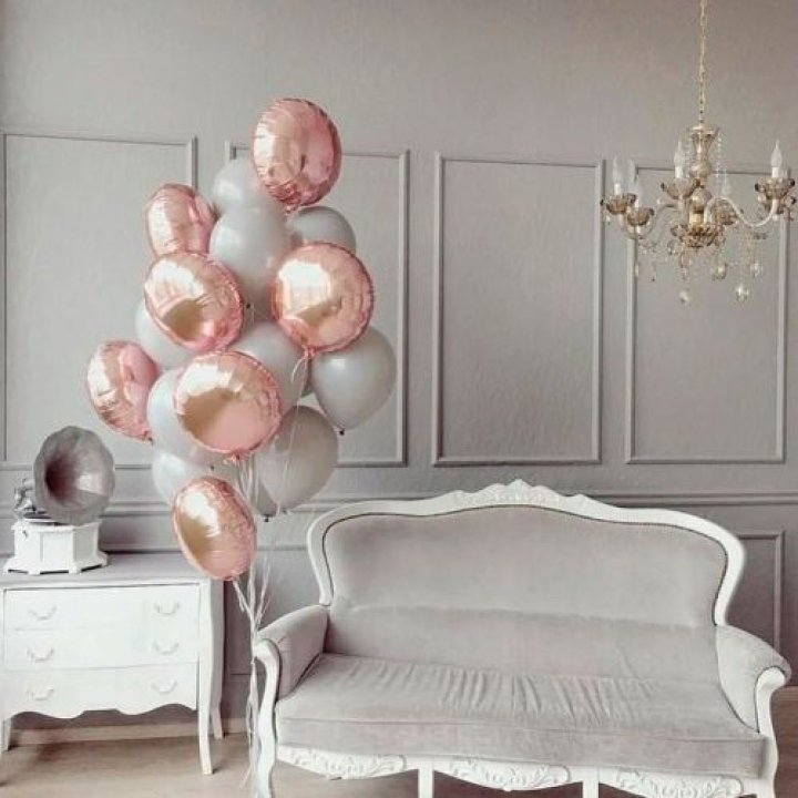 Фонтан шаров "Софт рози" в Йошкар-Оле