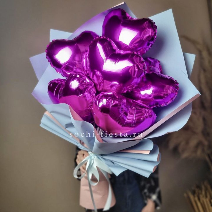 Букет из шаров сердец  в Йошкар-Оле