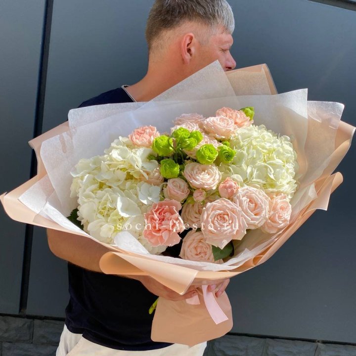 Авторский букет "Нежный крем" в Йошкар-Оле