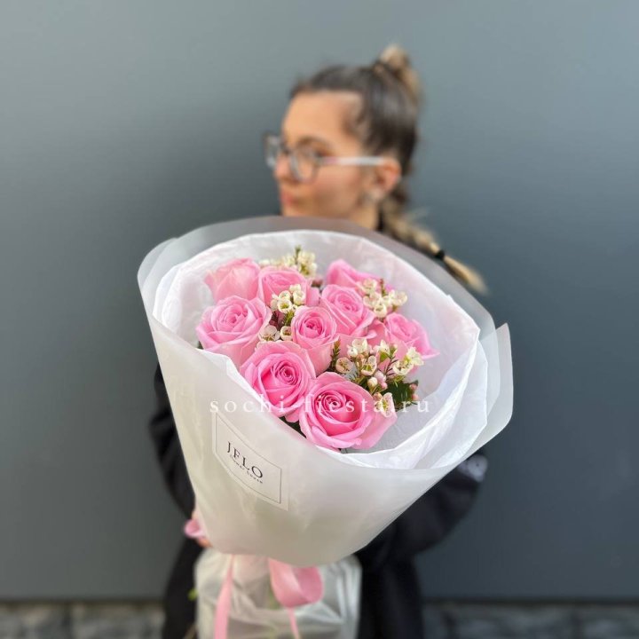 Букет розовых роз  в Йошкар-Оле