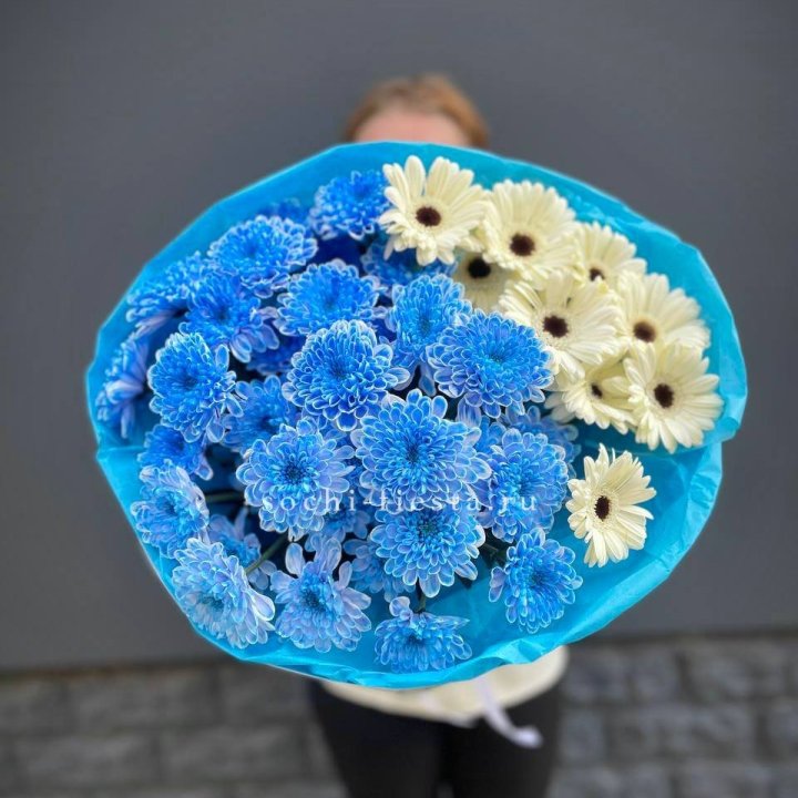 Букет хризантем и гербер в Йошкар-Оле