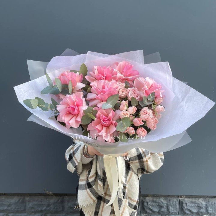 Букет французских и пионовидных роз  в Йошкар-Оле