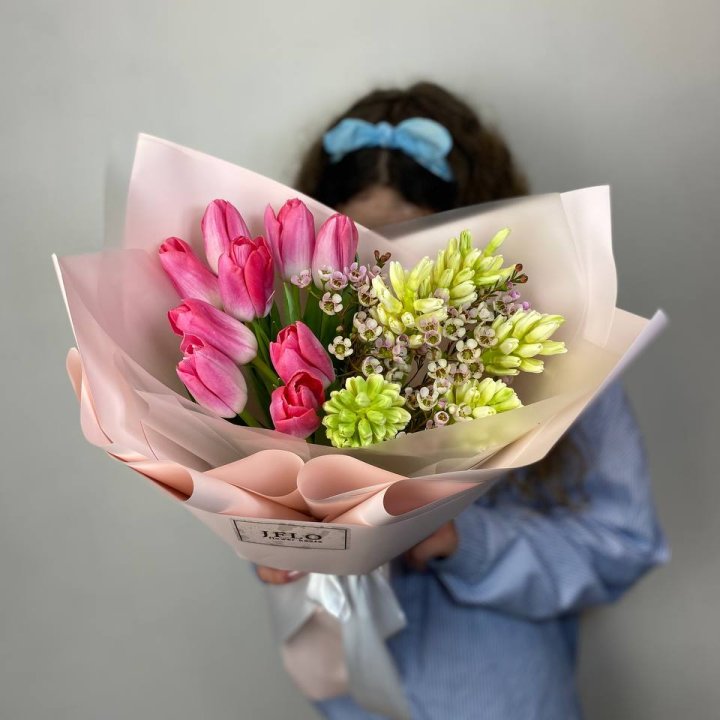  Дуо тюльпаны и гиацинты в Йошкар-Оле