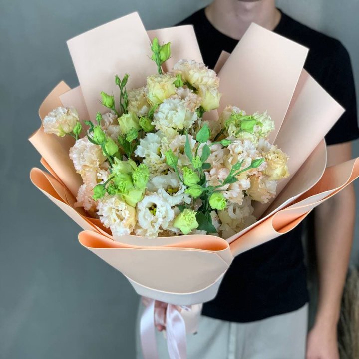 Букет эустом "Крем" в Йошкар-Оле