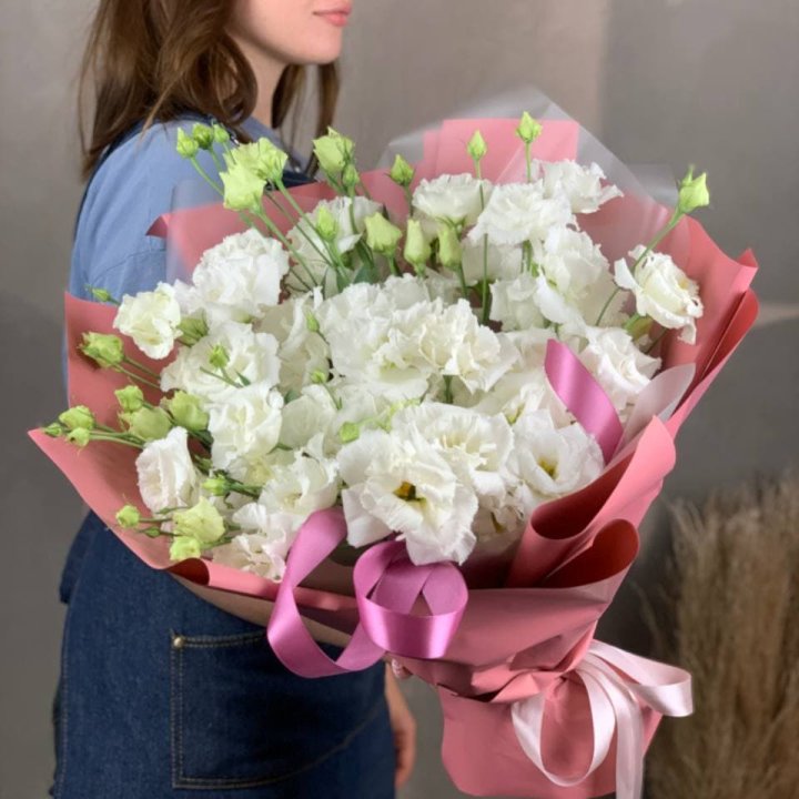 Букет эустом "Пудра" в Йошкар-Оле