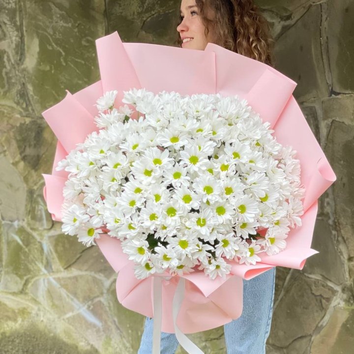  Букет хризантем "Крем" в Йошкар-Оле