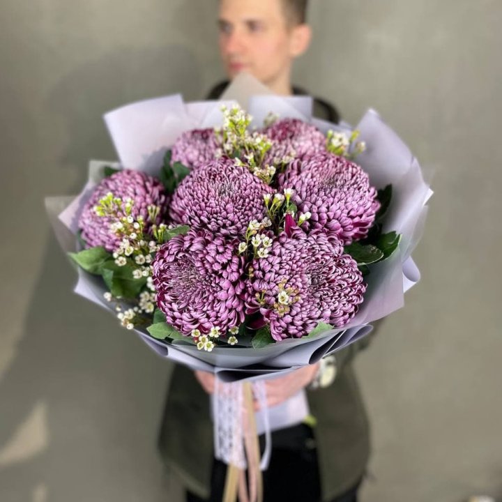 Букет хризантем "Палермо" в Йошкар-Оле