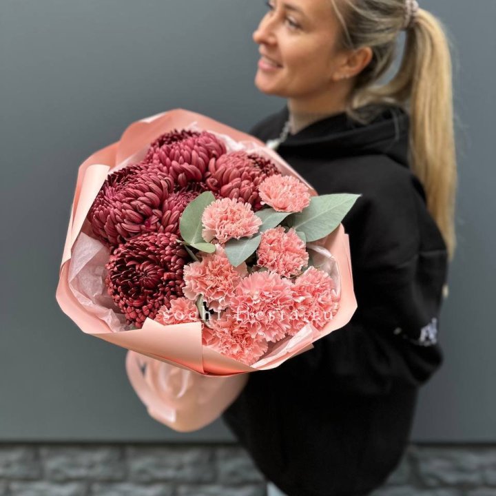 Дуо диантусы и бигуди в Йошкар-Оле