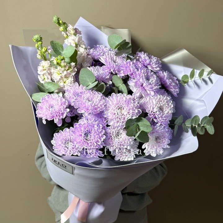 Дуо хризантема и маттиола в Йошкар-Оле