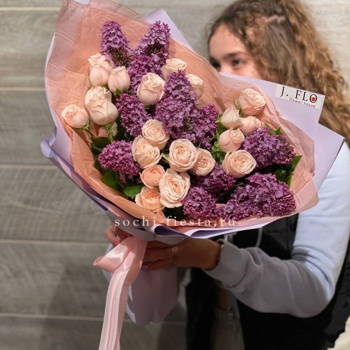 Букет "Лиловая весна" в Йошкар-Оле