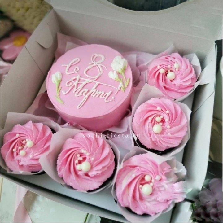 Капкейки и бенто-торт "8 марта!" в Йошкар-Оле