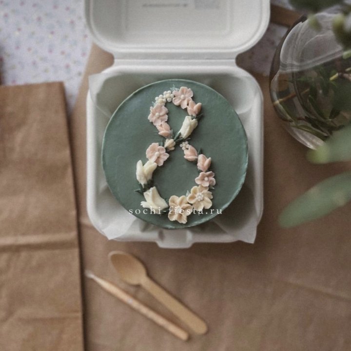 Бенто-торт "8 марта" green  в Йошкар-Оле