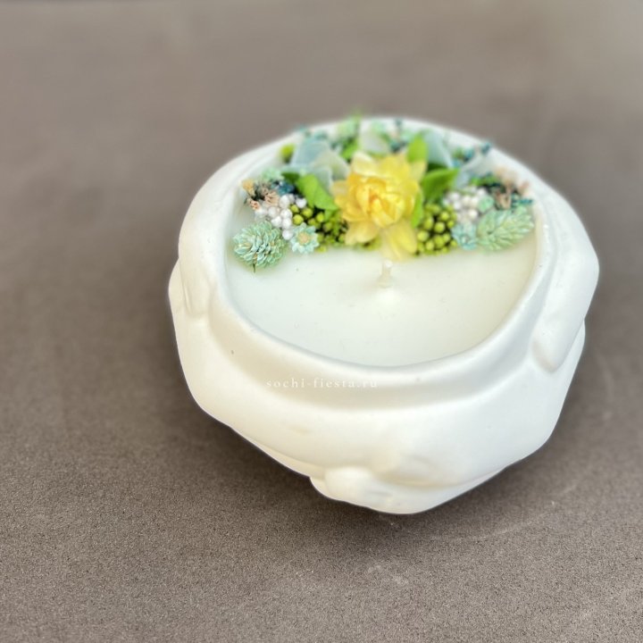 Свеча ароматическая в гипсе Руки в Йошкар-Оле