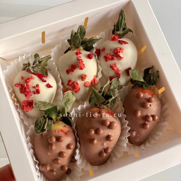 Клубника в шоколаде 6 ягод в Йошкар-Оле