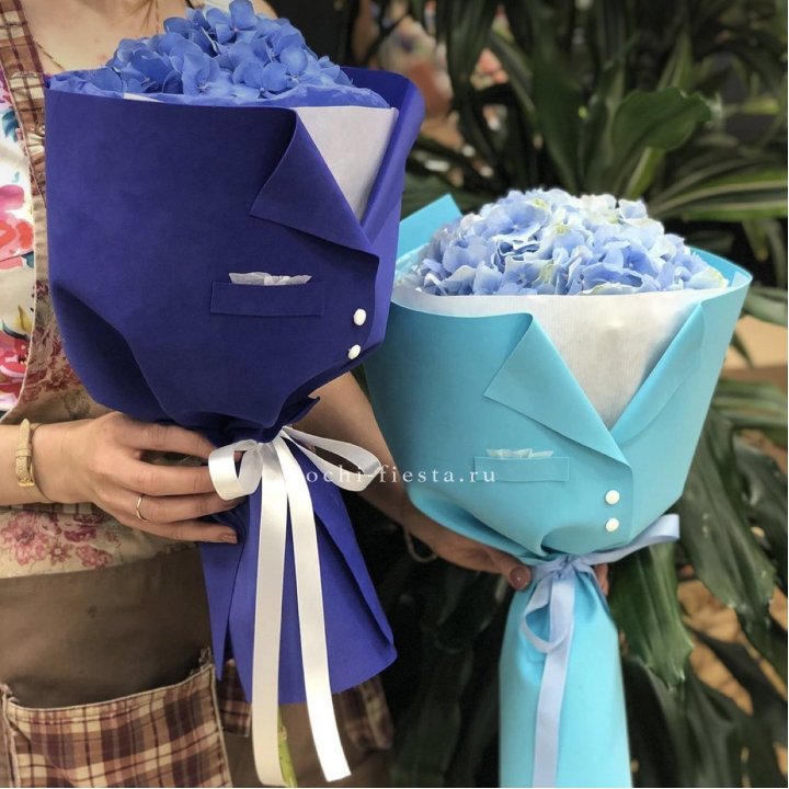 Букет с гортензией с пиджаком в Йошкар-Оле