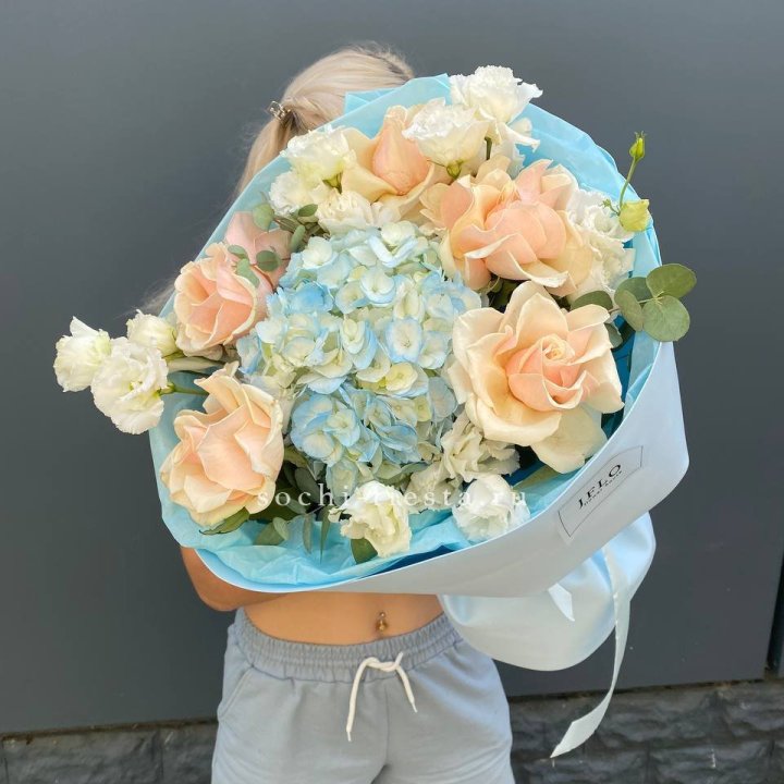 Сборный букет "Голубой закат" в Йошкар-Оле