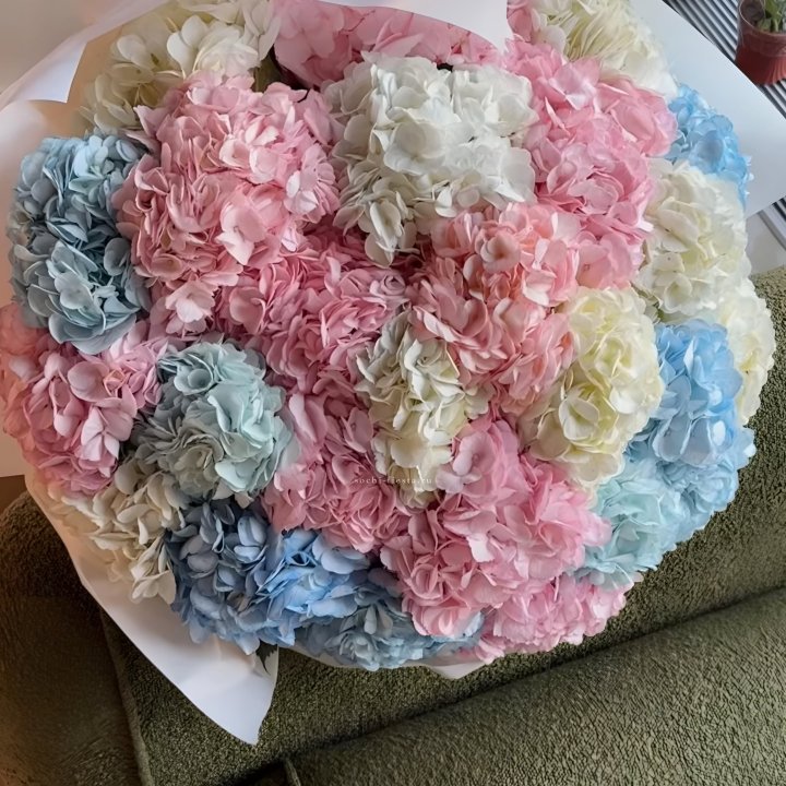 Букет гортензий микс в Йошкар-Оле