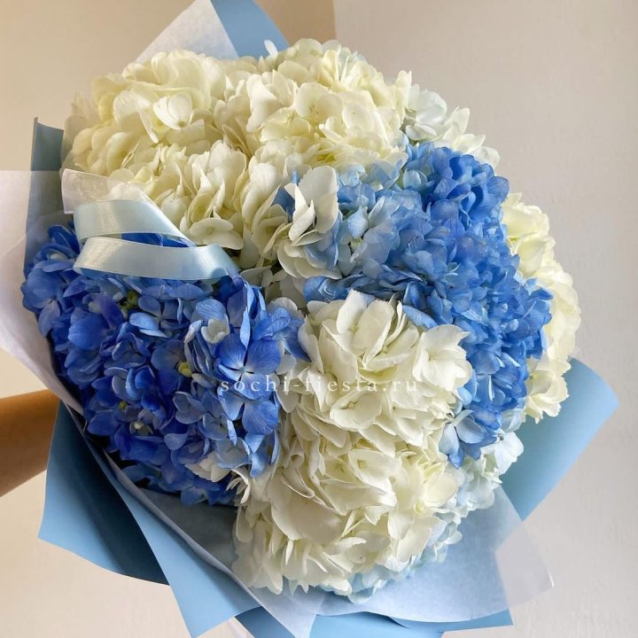 Букет гортензий "Голубая лаза" в Йошкар-Оле