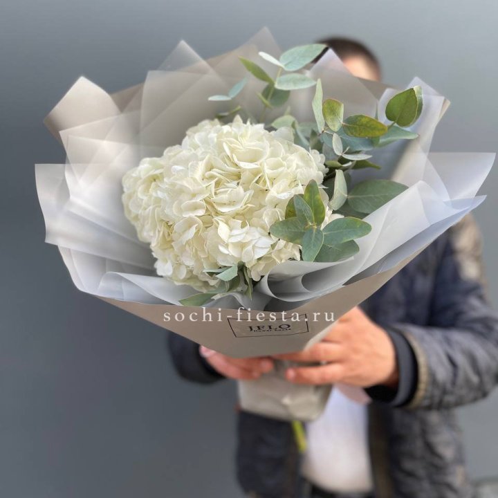  Букет  из белой гортензии в Йошкар-Оле