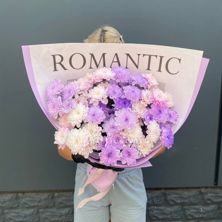Букет сиреневых хризантем в Йошкар-Оле