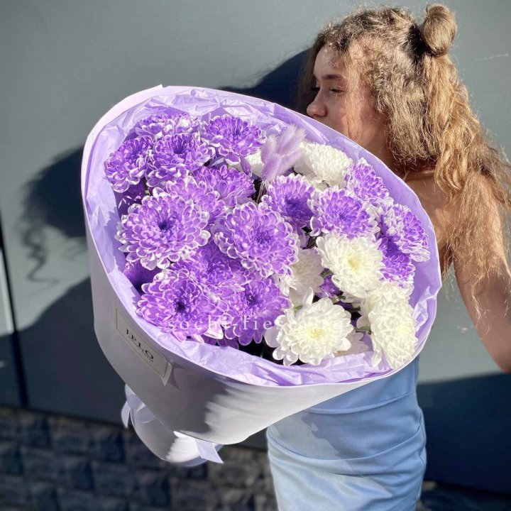  Букет хризантем "Сирена" в Йошкар-Оле