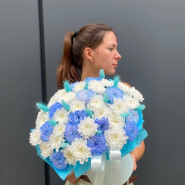  Коробочка  хризантем и лагуруса в Йошкар-Оле