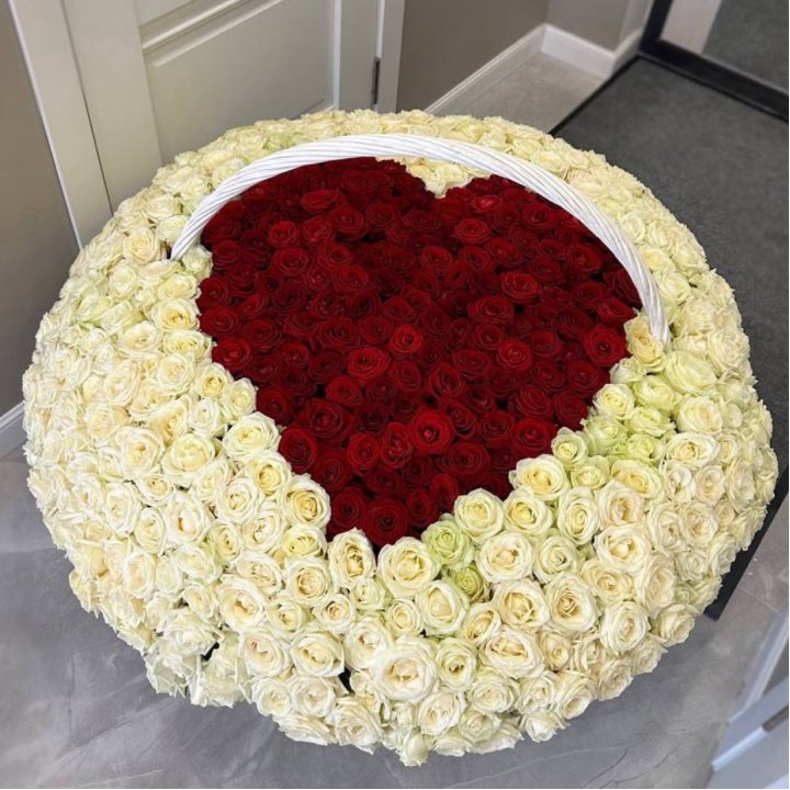 501 роза сердце в Йошкар-Оле