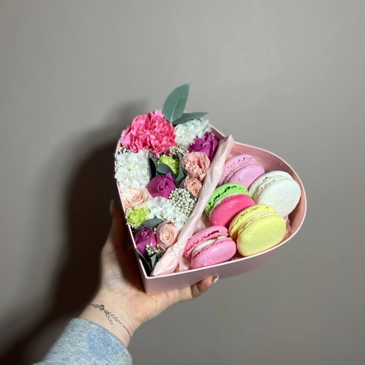 Дуо цветы и макаронсы в Йошкар-Оле