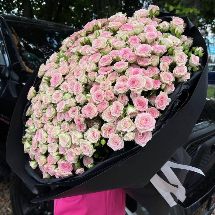 101 кустовая роза "Твистер" в Йошкар-Оле