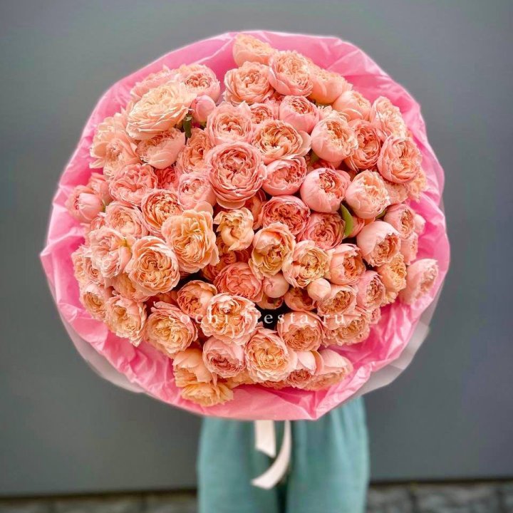 Букет кустовых пионовидных роз Джульетта "Принцесса" в Йошкар-Оле