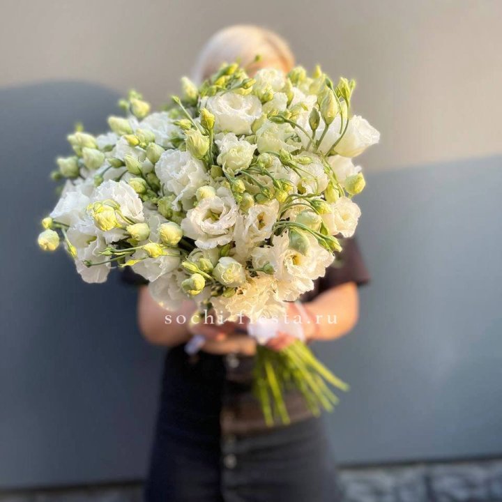 Букет эустом под ленту  в Йошкар-Оле