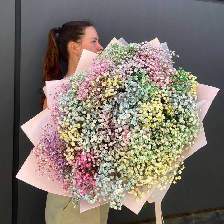 Пышный букет из гипсофил  в Йошкар-Оле