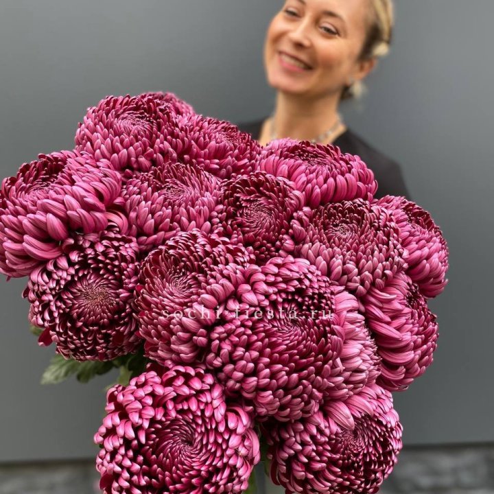 Охапка хризантем Бигуди в Йошкар-Оле