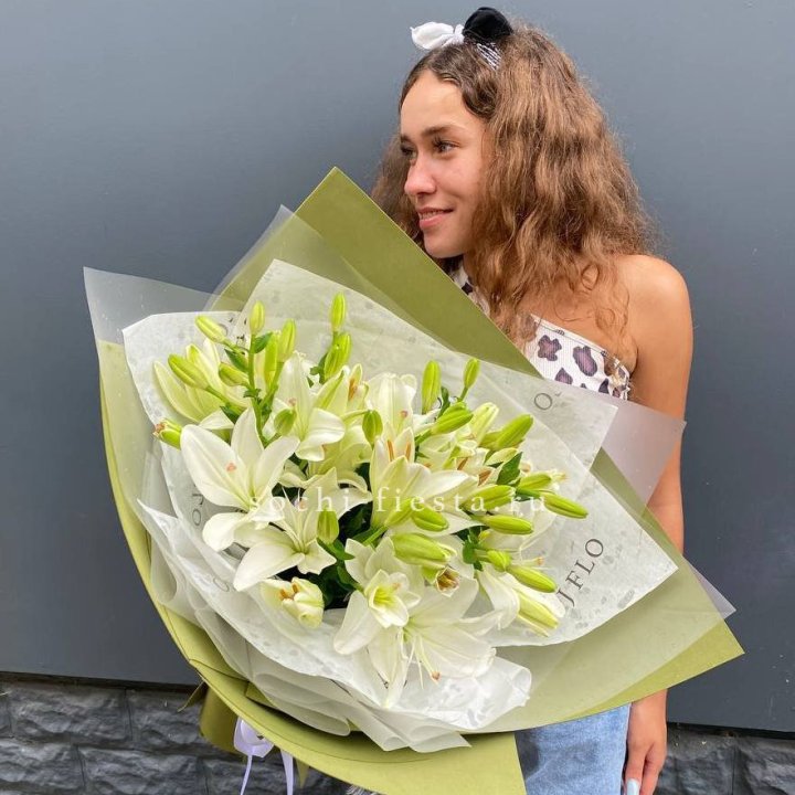 Букет  лилий "Изумруд" в Йошкар-Оле