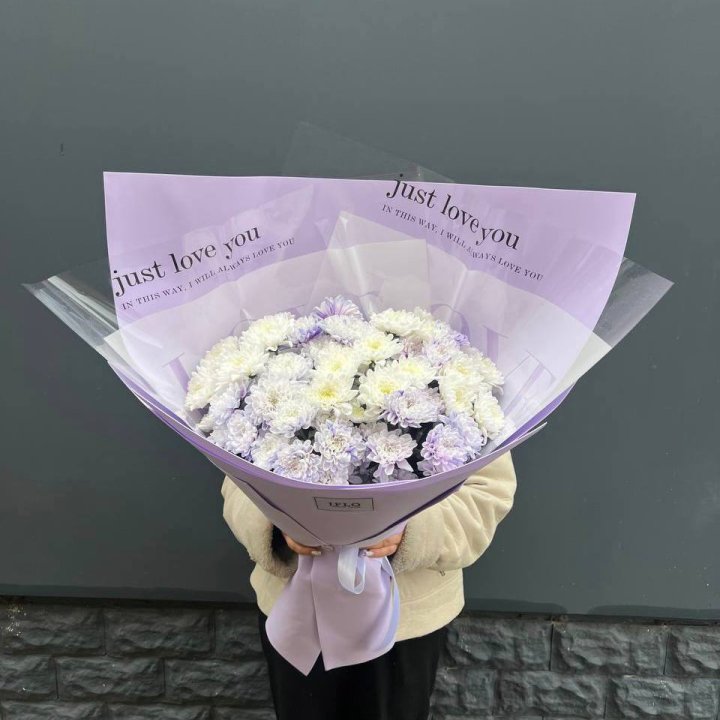 9 воздушных хризантем в Йошкар-Оле