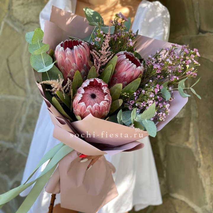 Букет из протеи "Клеопатра"  в Йошкар-Оле