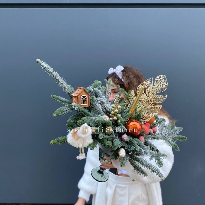 Композиция в бокале огненная  в Йошкар-Оле