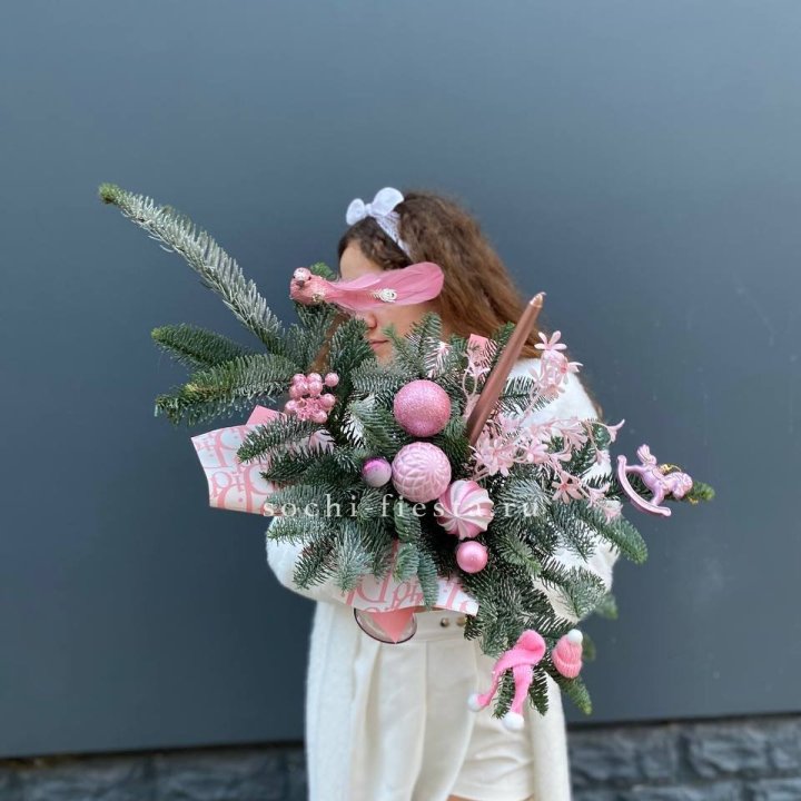 Композиция бокал розовый в Йошкар-Оле