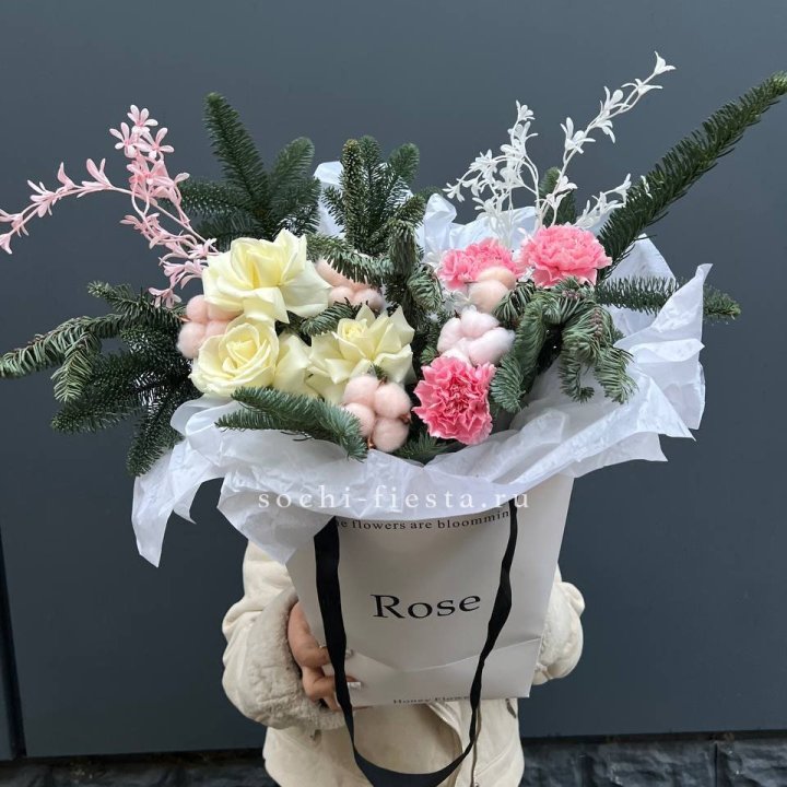 Цветочная сумка с нобилисом в Йошкар-Оле