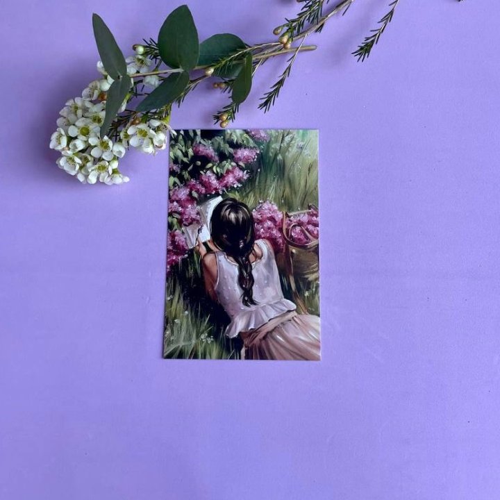 Открытка к букету "Среди пионов" в Йошкар-Оле