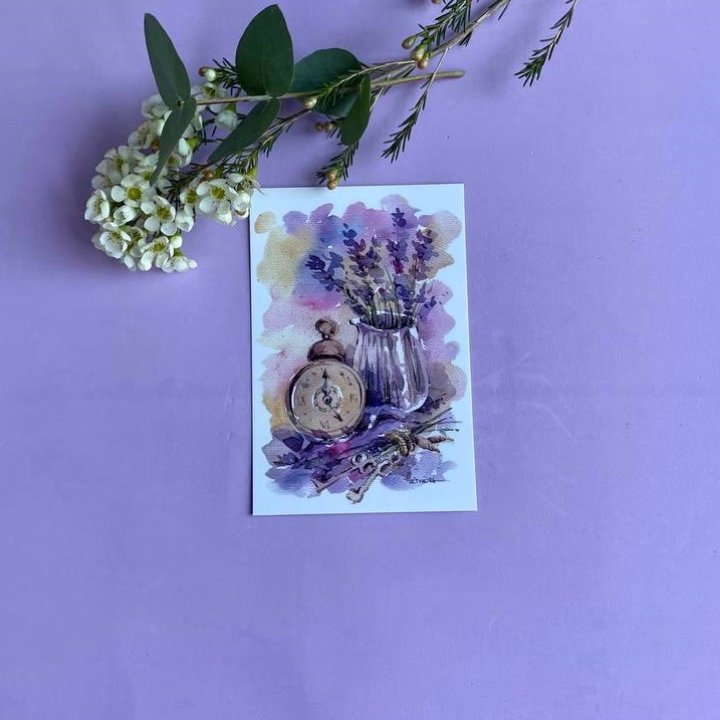 Открытка к букету "Часы" в Йошкар-Оле