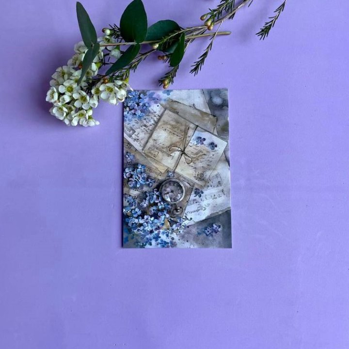 Открытка к букету "Время" в Йошкар-Оле