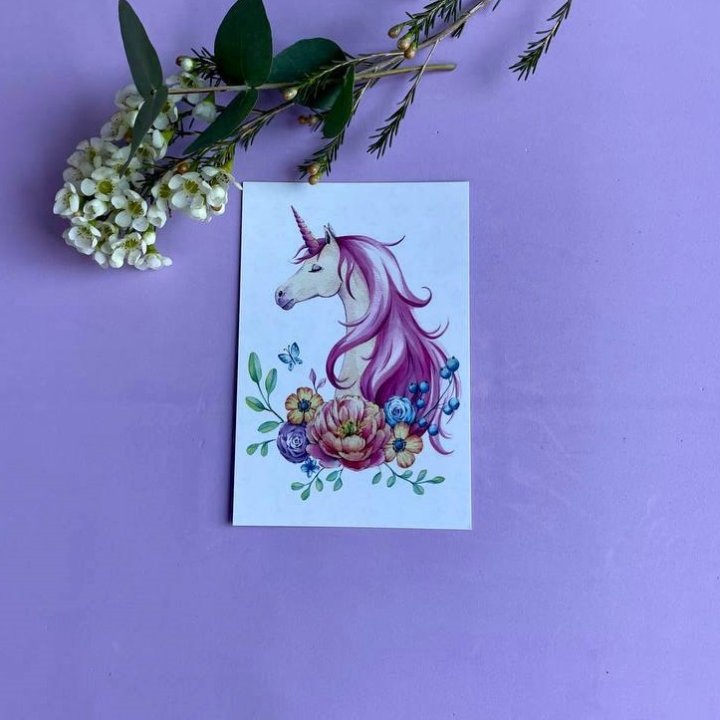 Открытка к букету "Единорог" в Йошкар-Оле