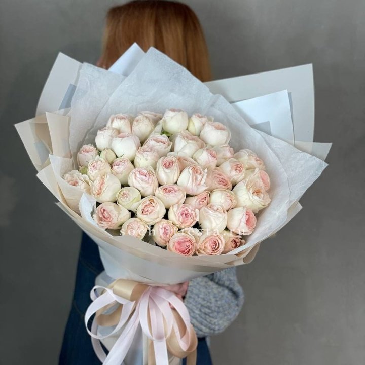 Букет пионовидных роз Пур лав в Йошкар-Оле