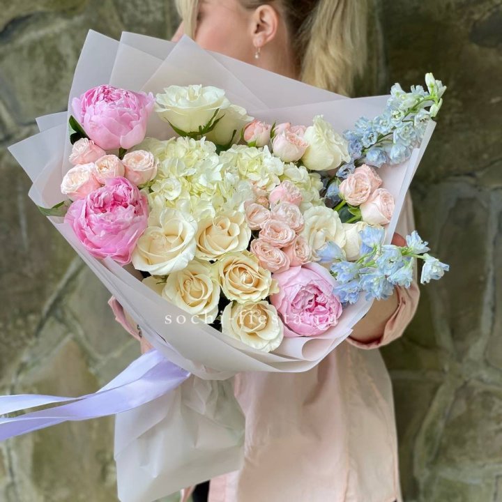 Букет с пионами "Богема" в Йошкар-Оле