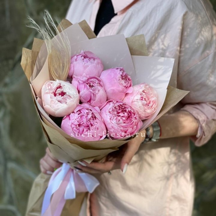 Букет пионов "Венди" в Йошкар-Оле