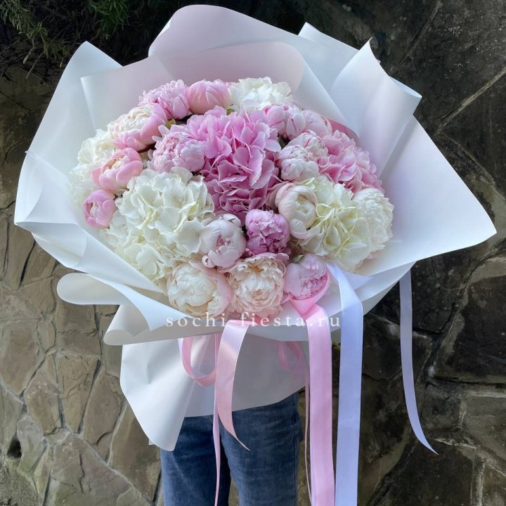 Букет "Пионы и Гортензии" в Йошкар-Оле