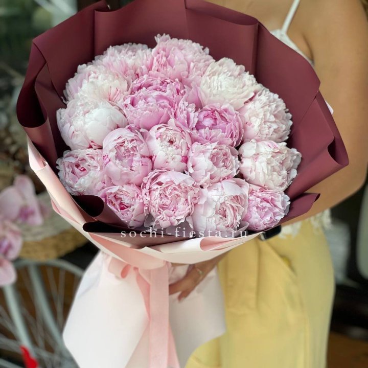 Букет с пионами №5 в Йошкар-Оле