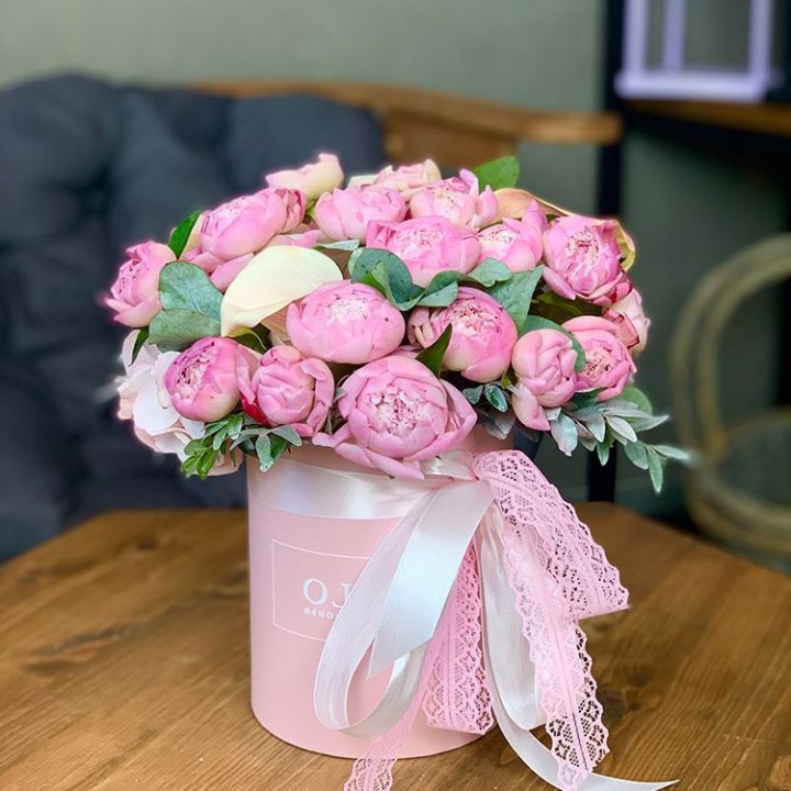 Композиция с пионами №1 в Йошкар-Оле