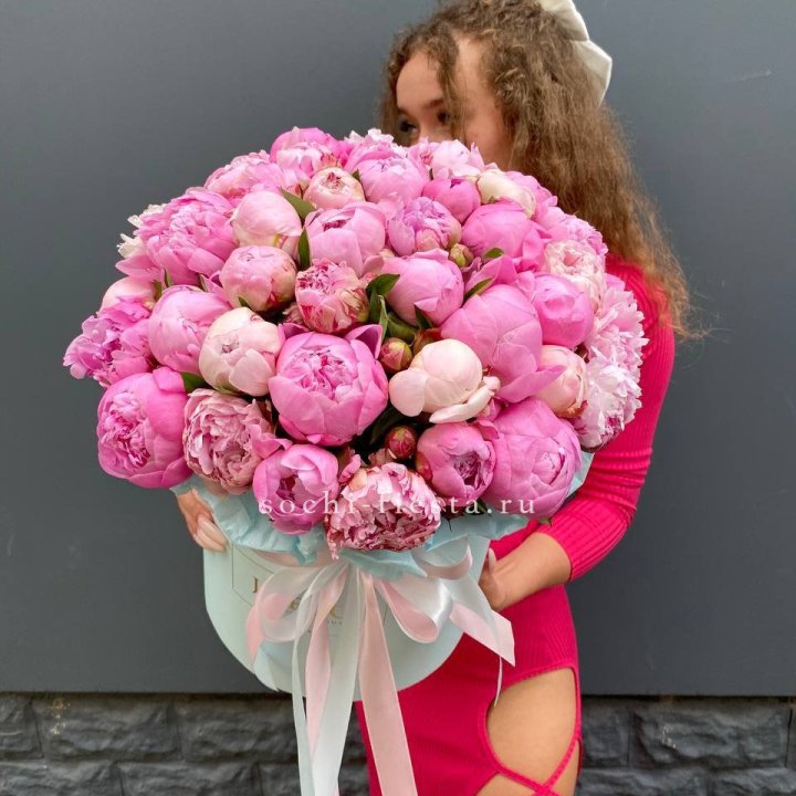 51 пион в цилиндре в Йошкар-Оле